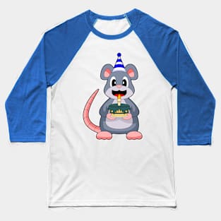 Mouse Birthday Candle Cake Baseball T-Shirt